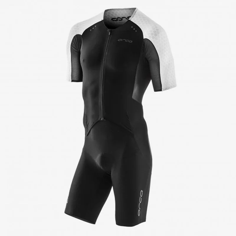 Orca-Racing Skinsuit for Men, Triathlon Cycling Jersey Set, Cycling Suit, Bike Sport, Swimming Running Outfit