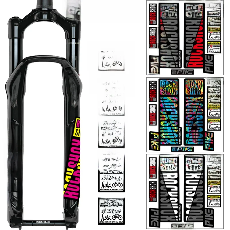 AliExpress ROCKSHOX Front Fork Decals Bicycle MTB Road Rock Shox PIKE Stickers Bike DIY Racing Cycling Protect