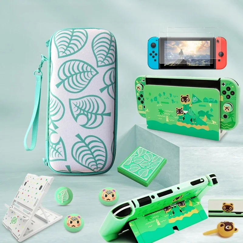 Sac de rangement de style animal pour Nintendo Switch, coque de protection, étui de transport en peau, accessoires de jeu OLED, 2024