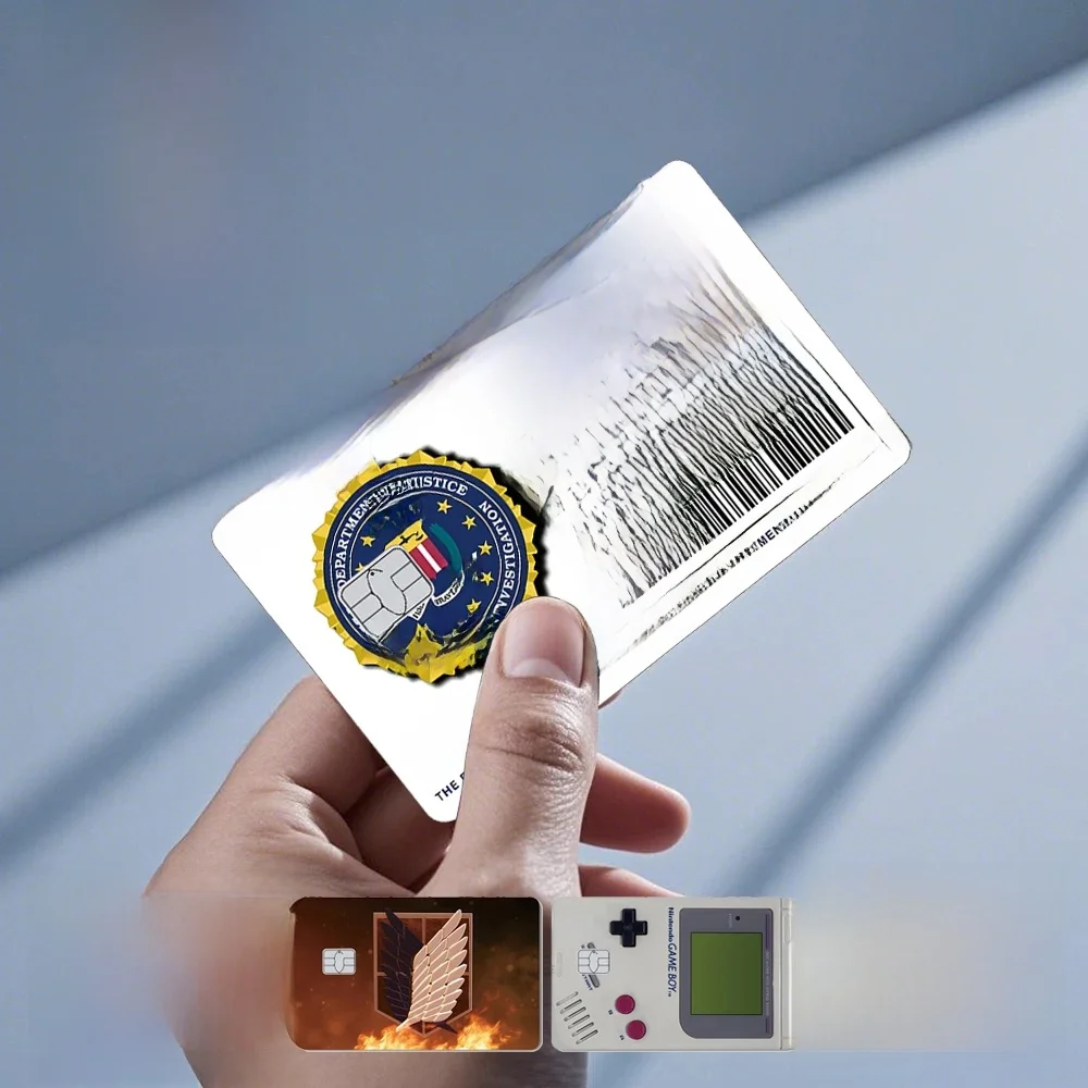 Mn Phone Evil FBI Tiger, Mexico Feel, Snowman Movie, Monstor Anime, Credit Bank Debit Card Sticker, Film Skin