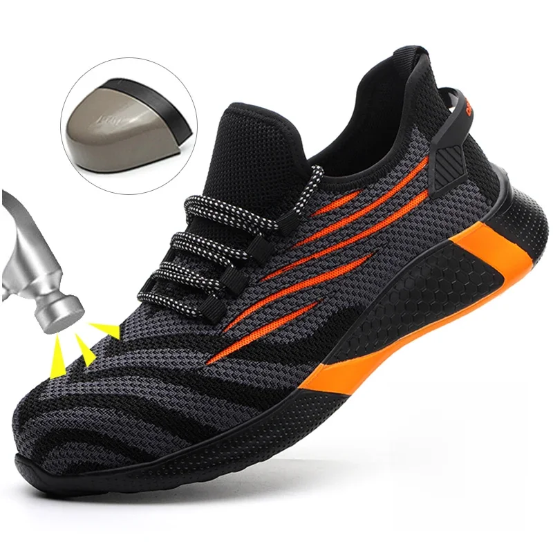 Veiligheidsschoenen voor heren Anti-lek beschermende schoenen Heren Onverwoestbare werkschoenen Herenlaarzen Lichtgewicht ademende veiligheidslaarzen - afbeelding 2