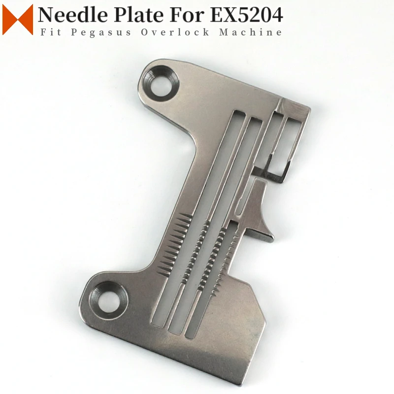 277504R30 R40 R50 Throat Plate For Pegasus EX5204 Three Thread Overlock Sewing Machine Needle Plate Tongue Width 3mm 4mm 5mm