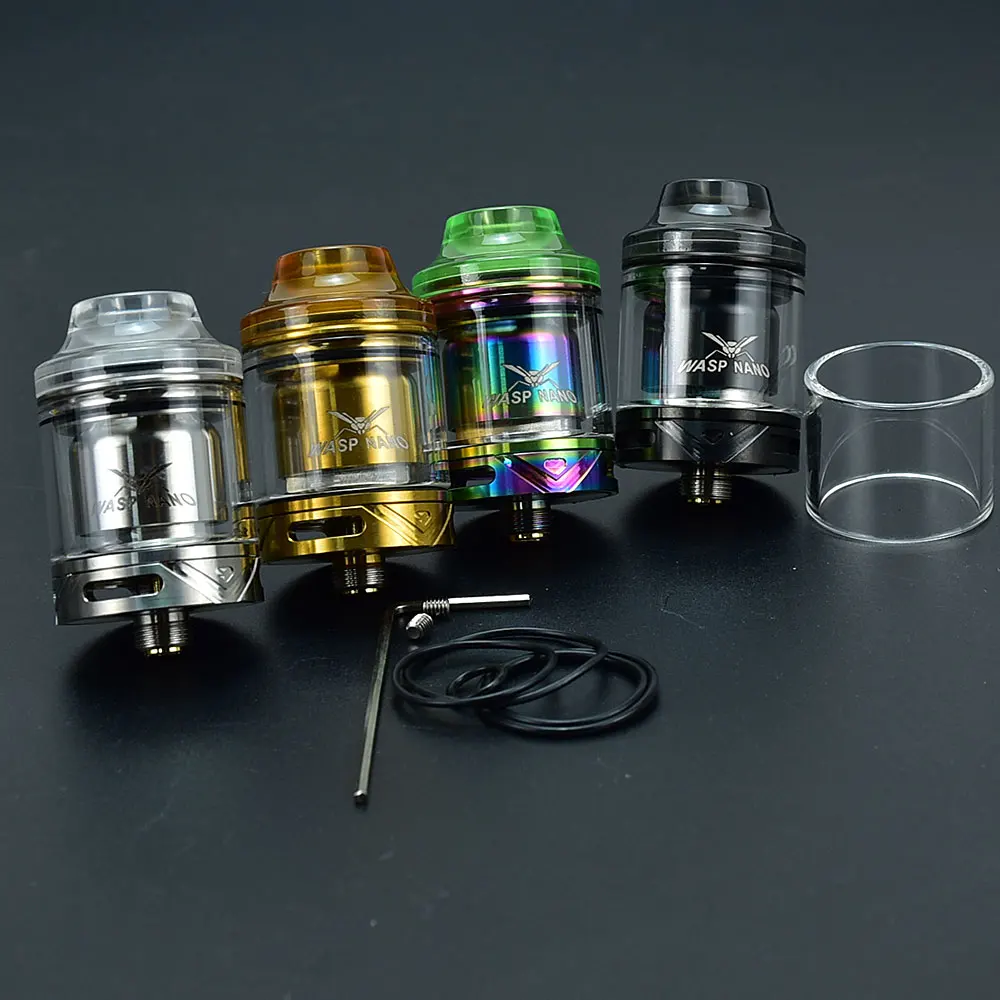 Wasp Nano RTA 23mm mtl tank Atomizer TopFilling 2ml Tank MTL Coil cottons vs Berserker v3 rta