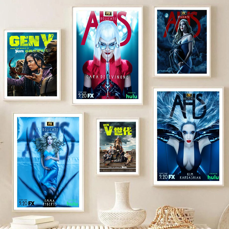 Spider American Horror Story Generation V Trolls Enemy Movie Fashion Wall Art Canvas Painting Nordic Poster Room Decor