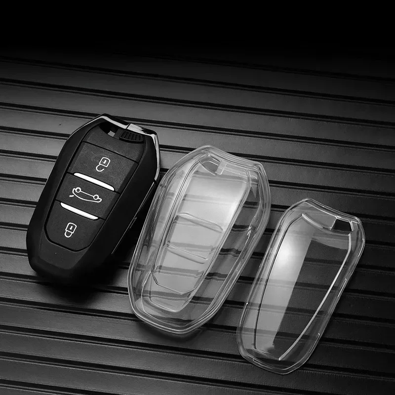 Étui pour clé de voiture en TPU, pour Peugeot 2008 3008 4008 5008 308 408 508 citroën C1 C2 C4 C6 C3-XR Picasso Grand DS3 DS5, coque Fob