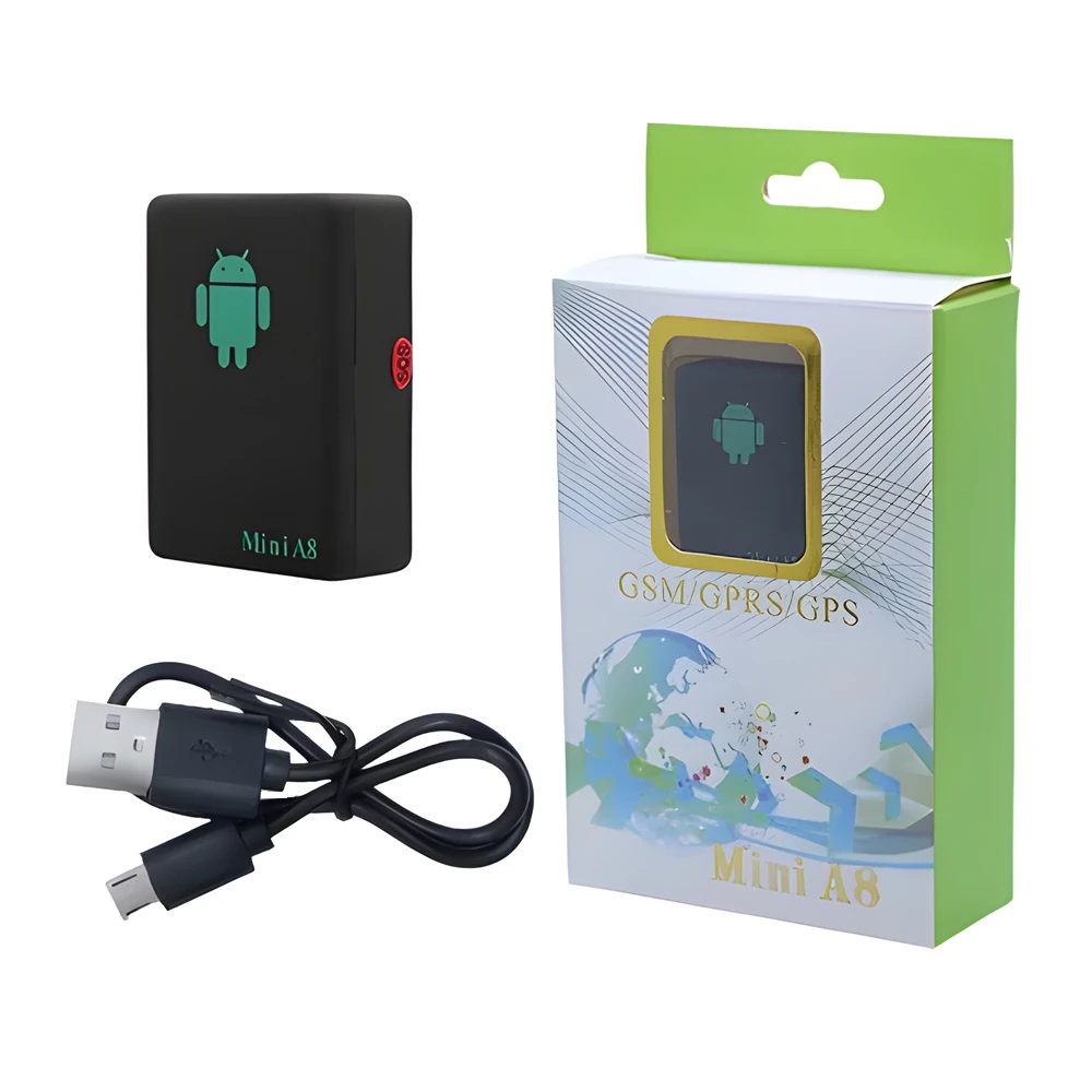 Mini GPS Tracker A8 voor realtime tracking en tracking