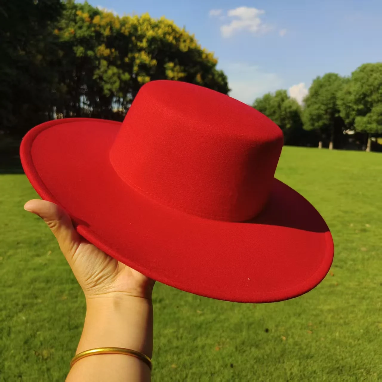 9 colors wide brim soft fedora Canotier Hat Flat Top Fedora jazz hat wholesale panama hat unisex chapeau шляпа женска