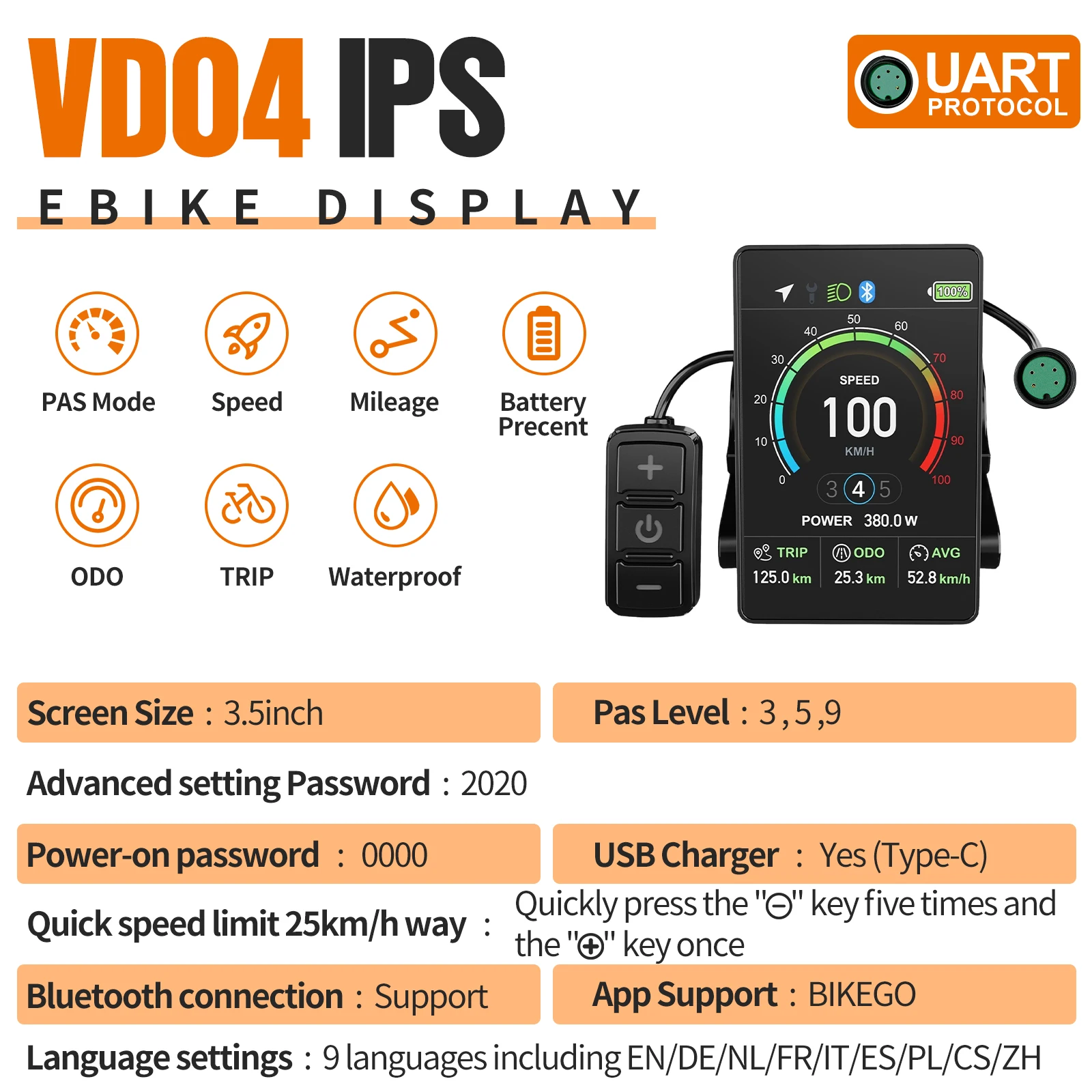 [Verzending vanuit Polen] BAFANG G062 H550 48V 1000W achterwielmotor voor 175 mm drop, 20 inch 26 inch vetband elektrische wielconversiekit voor sneeuwfiets