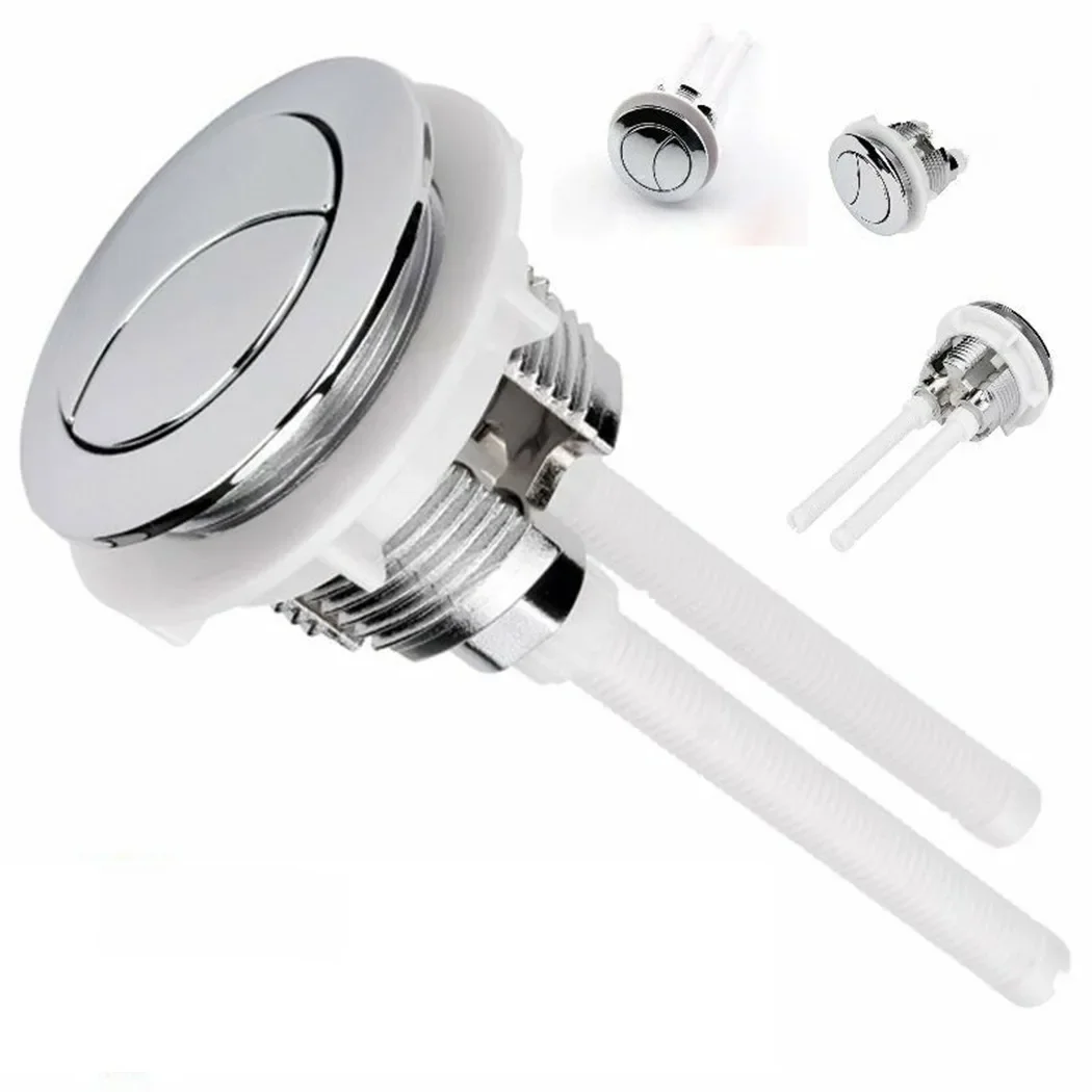 Bouton de réservoir d'eau de toilette universel à double chasse d'eau, 38mm, Valve ronde, bouton poussoir, siège de toilette, Valve de réservoir d'eau de salle de bains