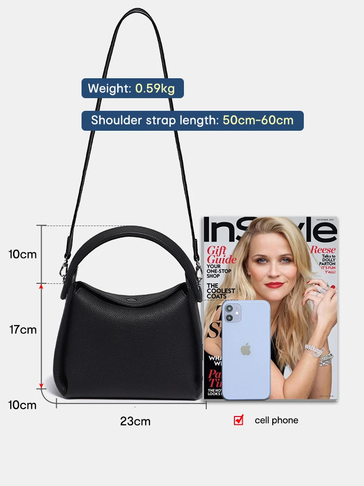 Imagem -03 - Bolsa de Travesseiro de Couro Monocromático Zency Feminino Bolsa Crossbody Simples Bolsas com Alça Superior para Compras Marca de Luxo Designer Nova