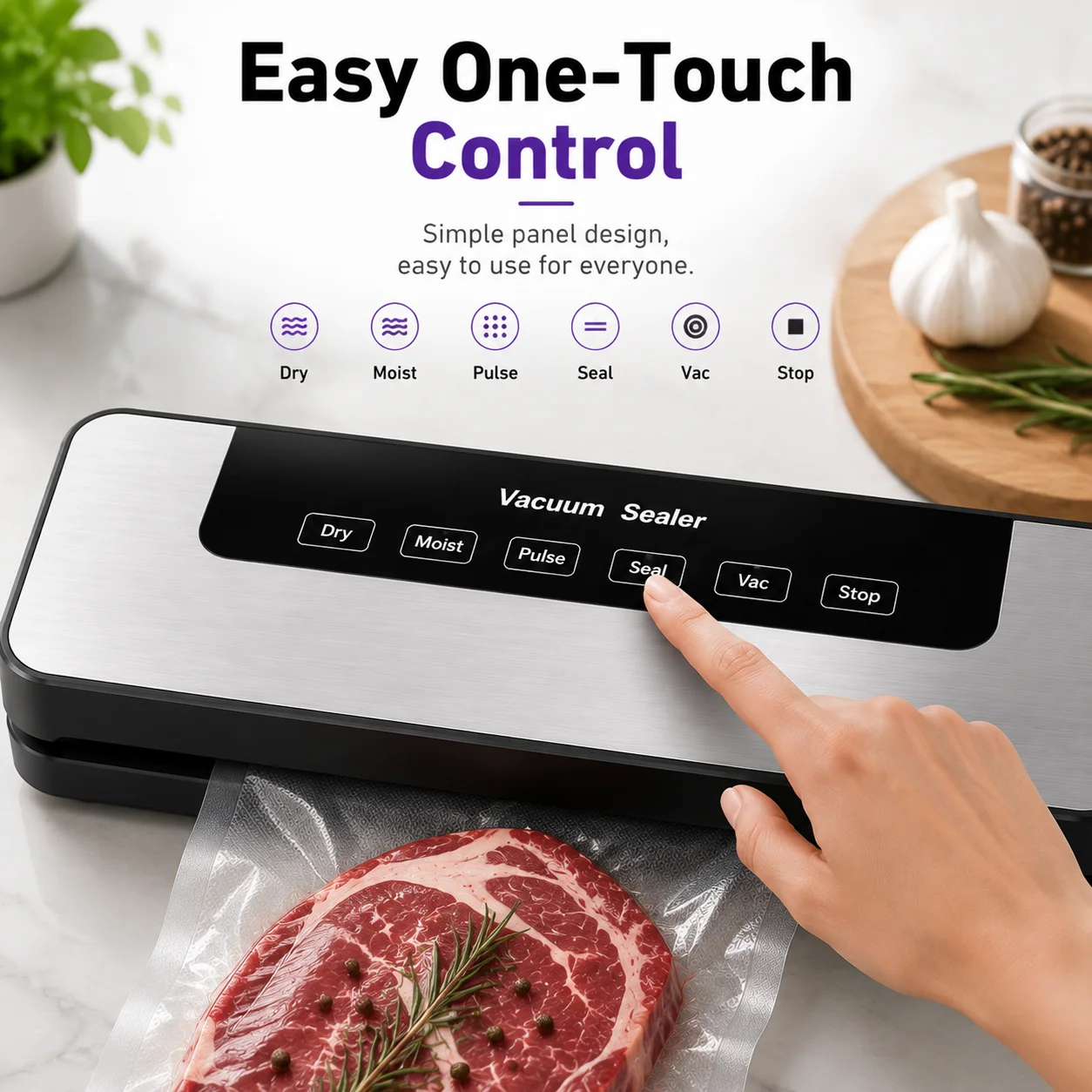 80kPa Vacuum Sealer for Food, - Vacuum Sealer Machine For Sous Vide recension och pris