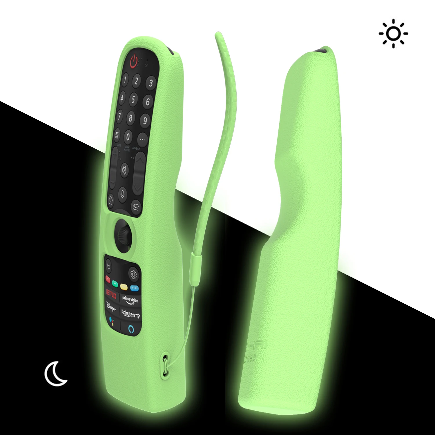 Capa de silicone luminosa para TV LG, capa protetora de controle remoto, SIKAI OLED QNED, MR22GA 21GA MR21N MR21GC, C1