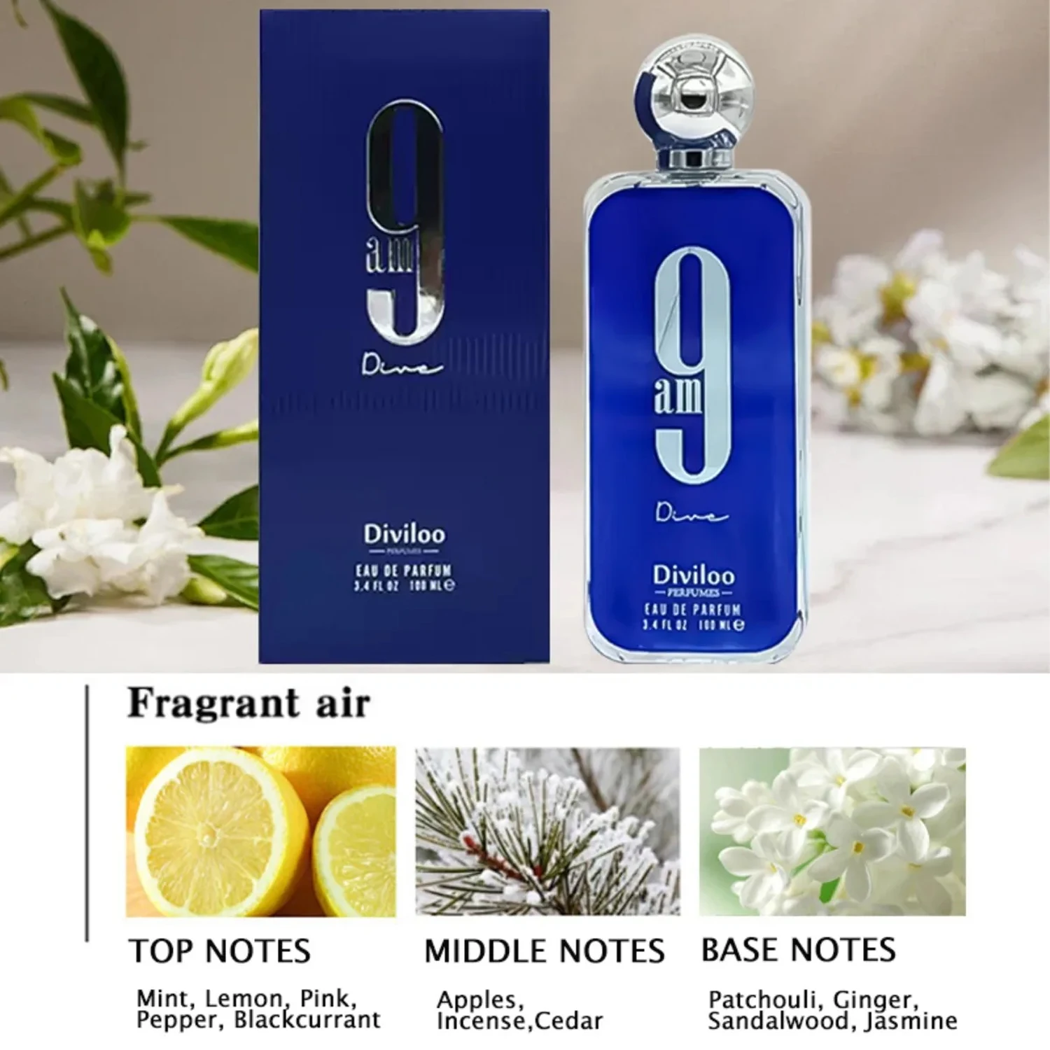 Diviloo 9Pm Fragrance for Men Unisex Fragrance 9Pm Long-Lasting