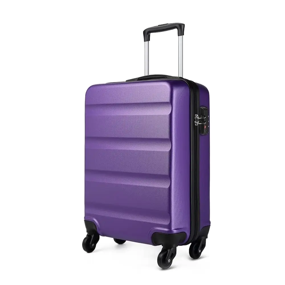 KONO Hartschalenkoffer mit 4 Spinner-Rädern und Zahlenkombinationsschloss, leichter Reisekoffer, Handgepäck, 55/66/75 cm