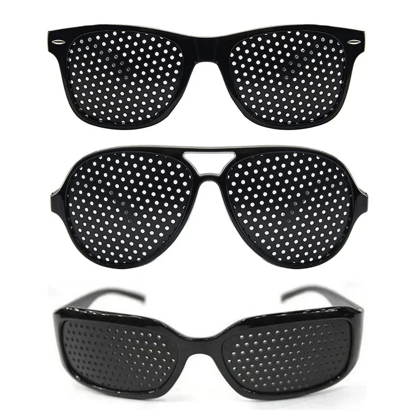 AliExpress NONE 1-3 Pcs Anti-myopia Astigmatism Glasses Vision Correction Fatigue Pin Hole Glasses With Holes For Men Women Eyesight Improvement