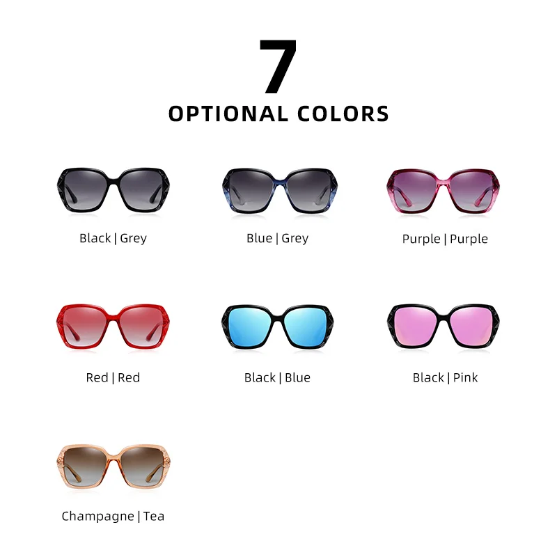 BARCUR Original Sunglasses Women Polarized Elegant Design For Ladies Sun Glasses Female