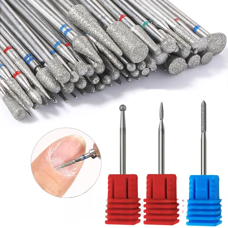 Coupe-ongles pour manucure et pédicure, foret pour ongles, outils de nettoyage des cuticules des pieds, lime à ongles, accessoires de tête de meulage