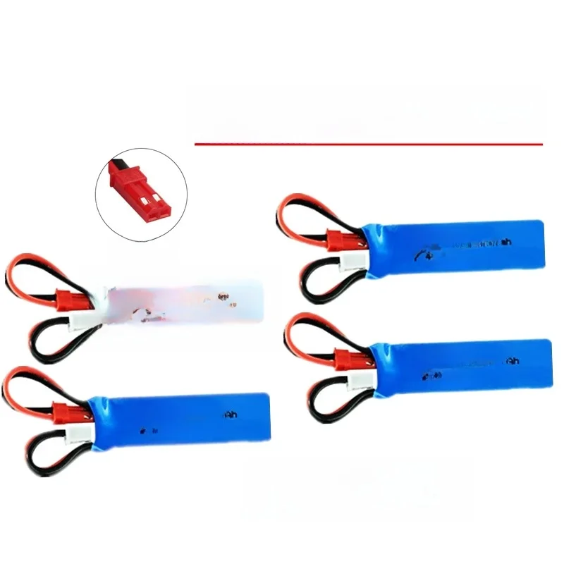 Batterie Lipo pour voiture télécommandée, pièces de rechange, prise JST, P929, P939, K969, K979, K989, 7.4, RC, 2S, 400 V, 1/28 mAh, 7.4V