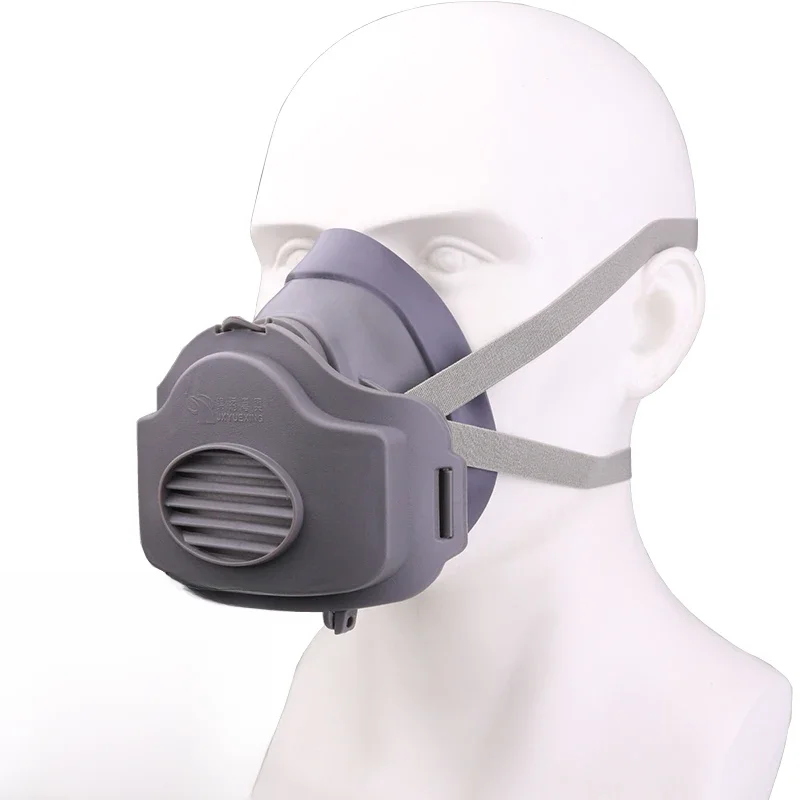 Masque anti-poussière réutilisable, respirateur anti-poussière, masque de sécurité en caoutchouc pour le travail, filtres en coton pour constructeur, charpentier, Protection quotidienne contre la