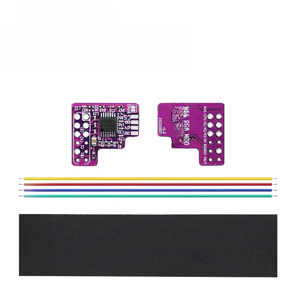 Zestaw BitFunx RGB MOD do Nintendo 64 THS7374 Amp Mod do konsol do gier N64 NTSC — zdjęcie produktu 7