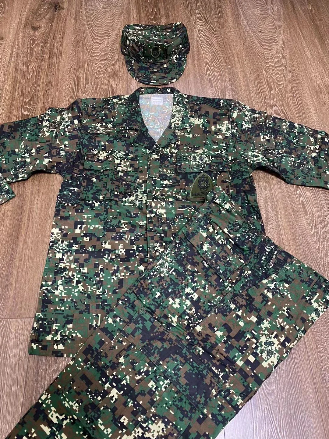 Philippines Camouflage Uniform Marines Men Spring Suit Inlcude Hat Jacket Pants — 2