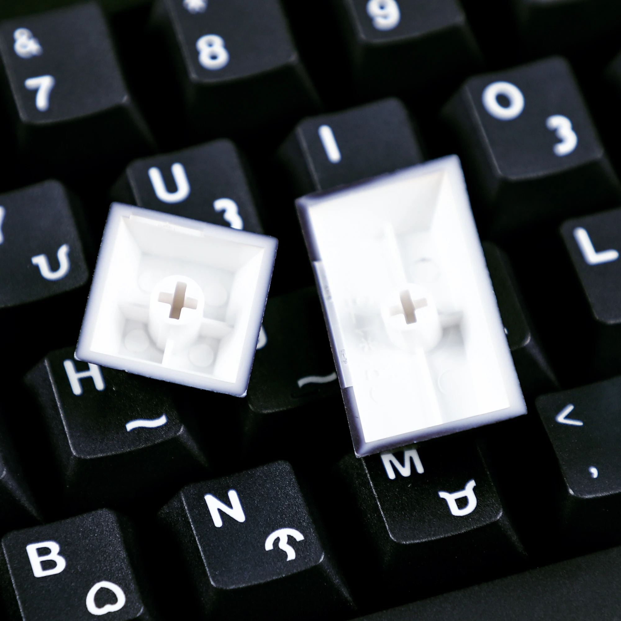 Minimalist Mars Cherry Profile Black Dye Sub Mac Keycaps PBT  Key caps For TKL 61 64 68 75 87 96 104 108 Keychron MX Keyboard