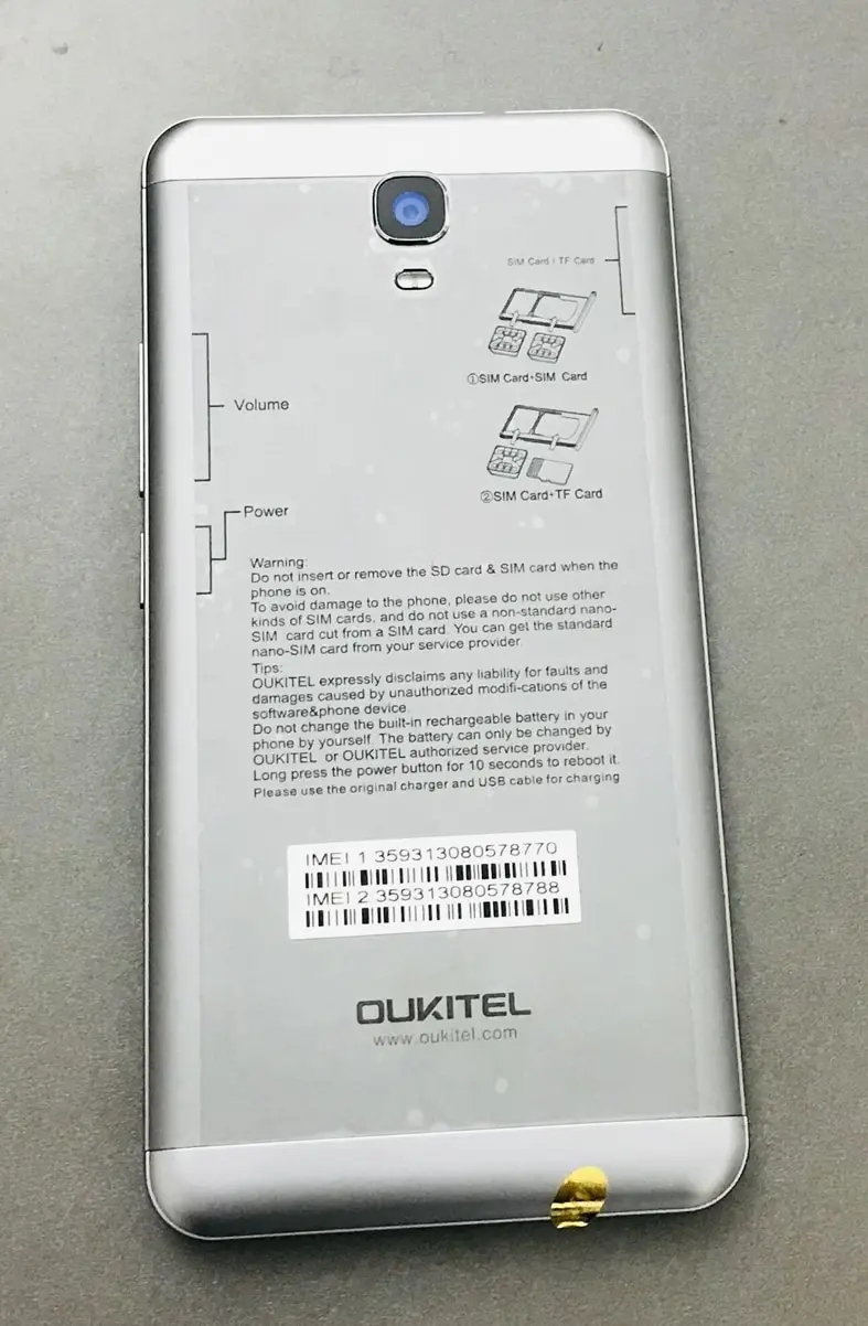 Oukitel-Original Touch Screen with LCD Display and Motherboard, Oukitel K6000 Plus, MTK6750T Octa Core, 5.5 \