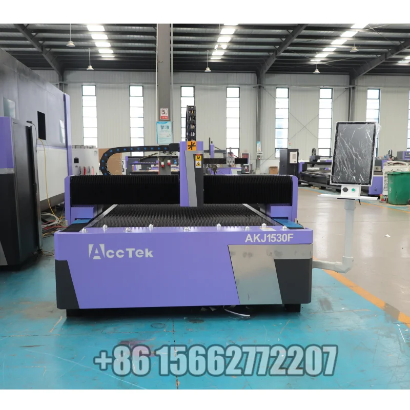 Automatic Customized Acctek Sheet Metal Industrial 3kw 3015 Laser Cutting Machine with Au3tech Cypcut for Metal Process