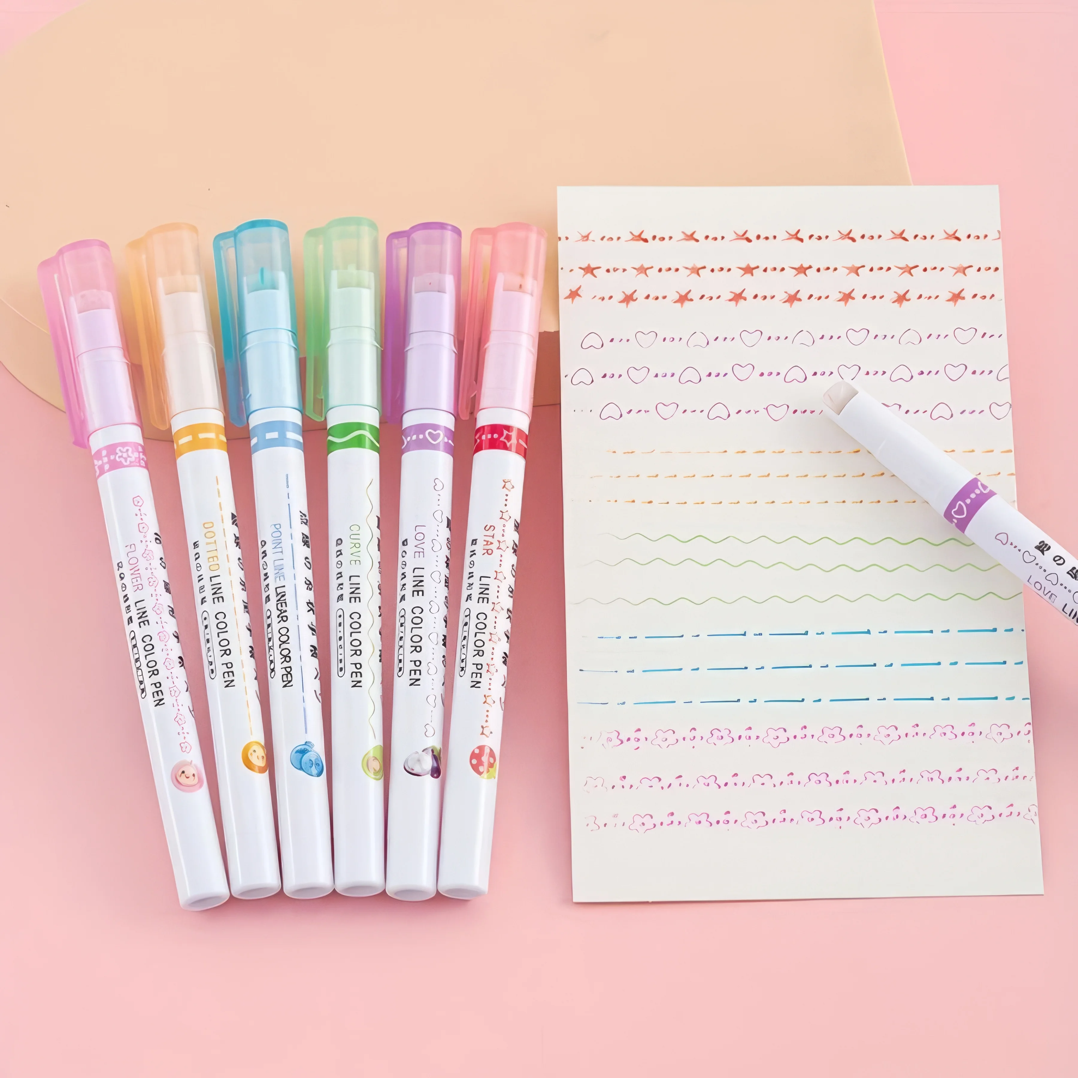 

2 набора из 12 контурных ручек в форме цветка, яркие цвета, эргономичные, легкие, подходят для заметок и рисования