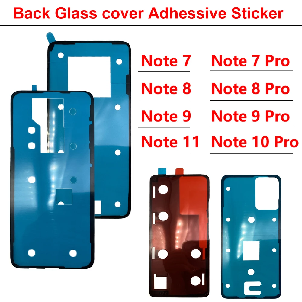 New For Redmi Note 7 8 9 9s 10 11 11s 12 13 Pro Plus 4G 5G Adhesive Sticker Back Housing Battery Cover Glue Tape