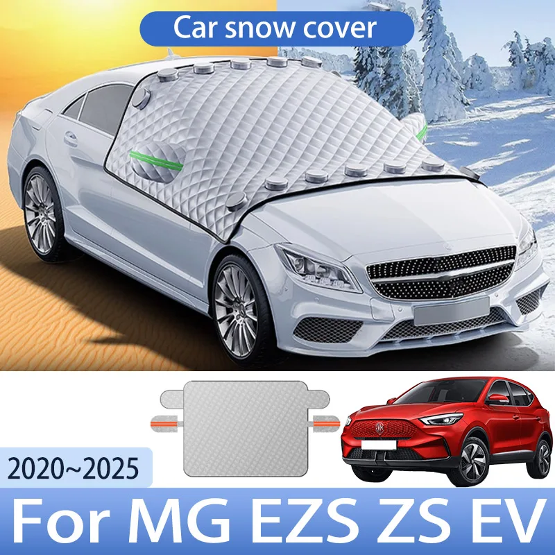 

Car Snow Cover For MG EZS ZS EV 2020~2025 2021 2022 Front Windshield Shield Protector Snow Ice Cover Auto Exterior Accessories