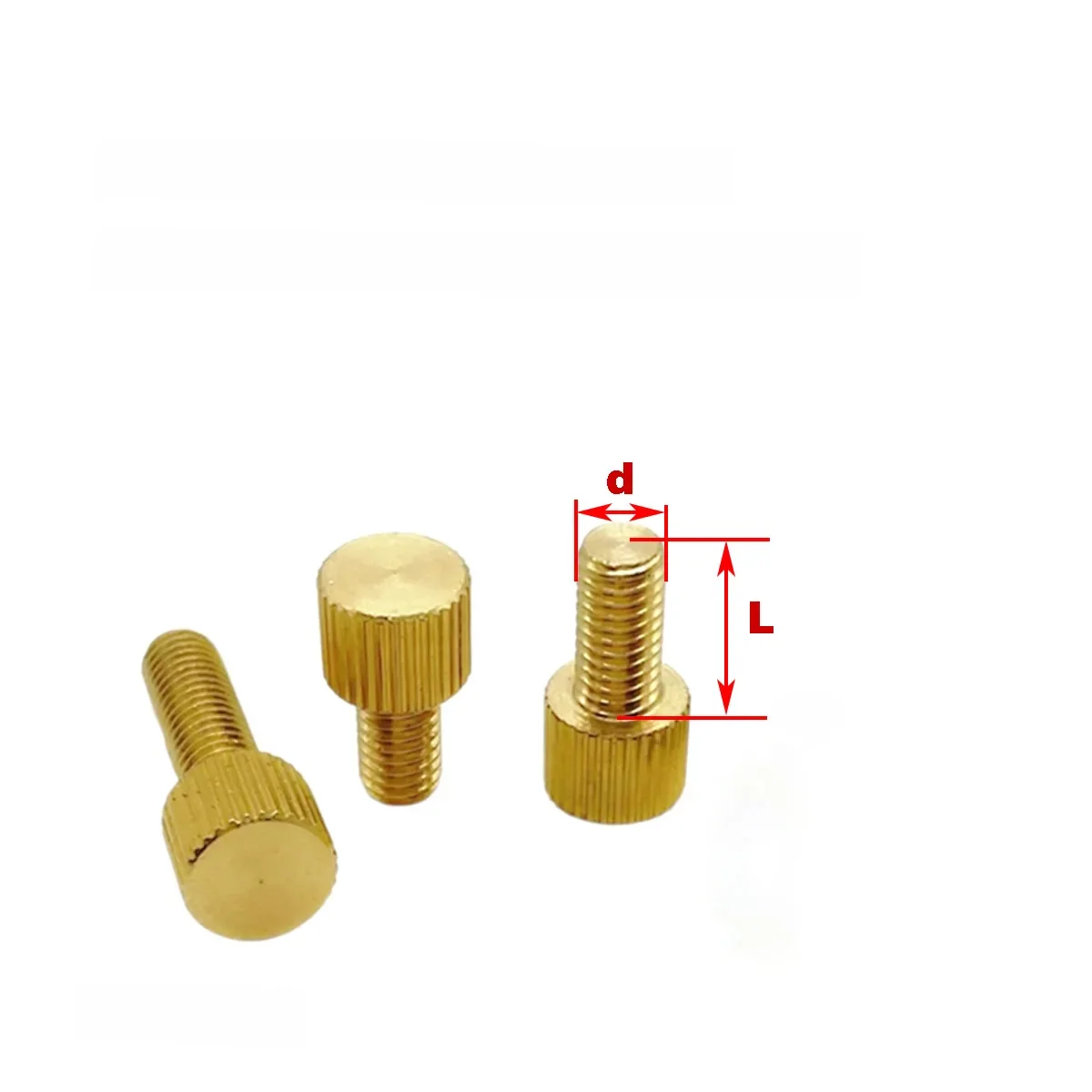 Vis à main à tête unique en laiton/boulon à tête plate enfumé M2M2.5M3M4M5M6