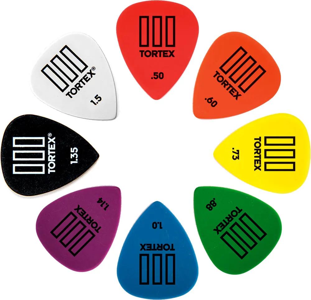 Dunlop Tortex TIII Guitar Pick Plectrum Mediator 0.5mm-1.50mm, sell by 1 piece