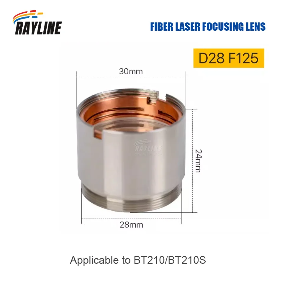 Laser Focusing Collimating Lens D28 F100 F125 F150mm For Raytools BM111 BM109 BT240S  Fiber Laser Cutting Head