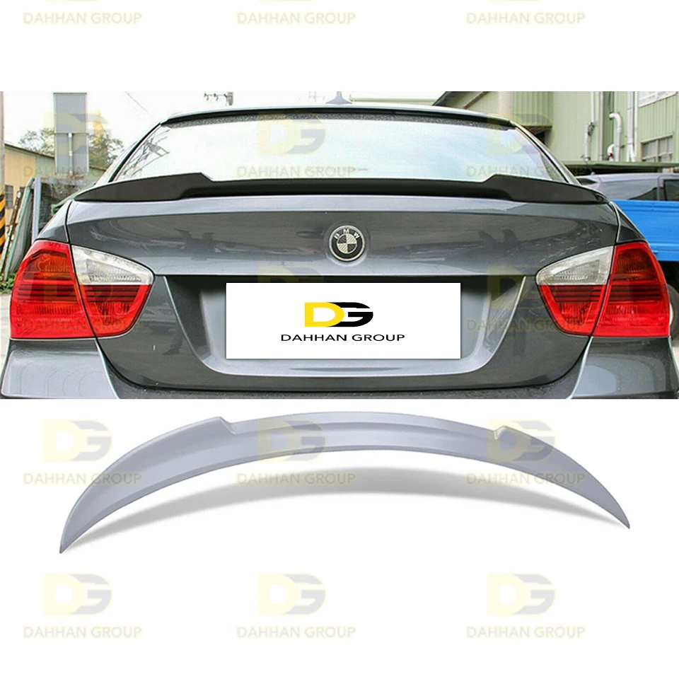 B.m.w 3 séries e90 e e90 lci 2004 - 2011 asa traseira tronco spoiler m4 estilo cru ou pintado superfície plástico abs de alta qualidade