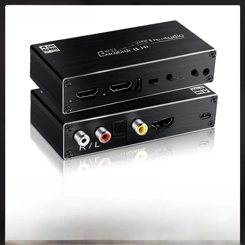 Meilleur extracteur audio HDMI 2023, prise en charge 4K 2.0Hz YUV 4:4:4 HDR, adaptateur de convertisseur audio 4K HDMI vers optique TOSLINK éventuelles DIF, 120