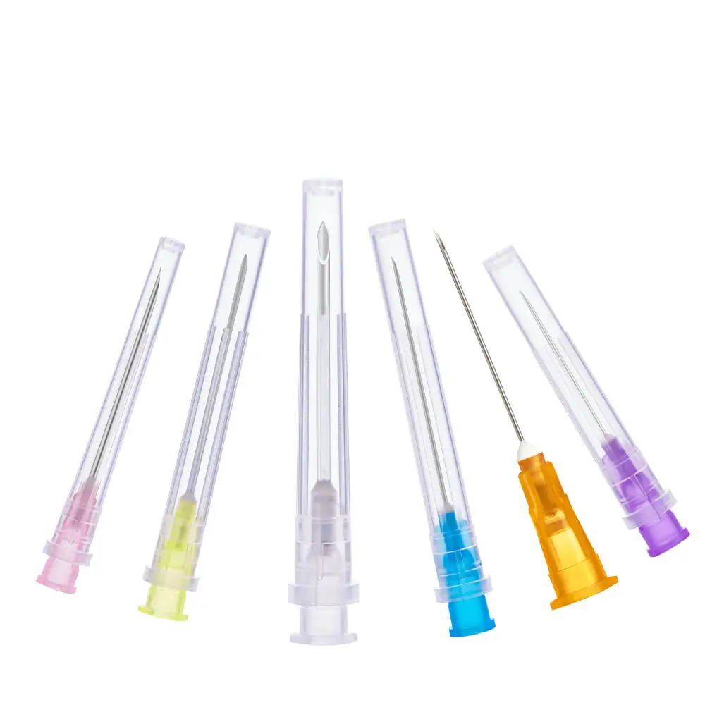 100 Pack High Quality Stainless Steel Sterile Disposable Veterinary Injection Needle Syringe  to AnimalsNeedle