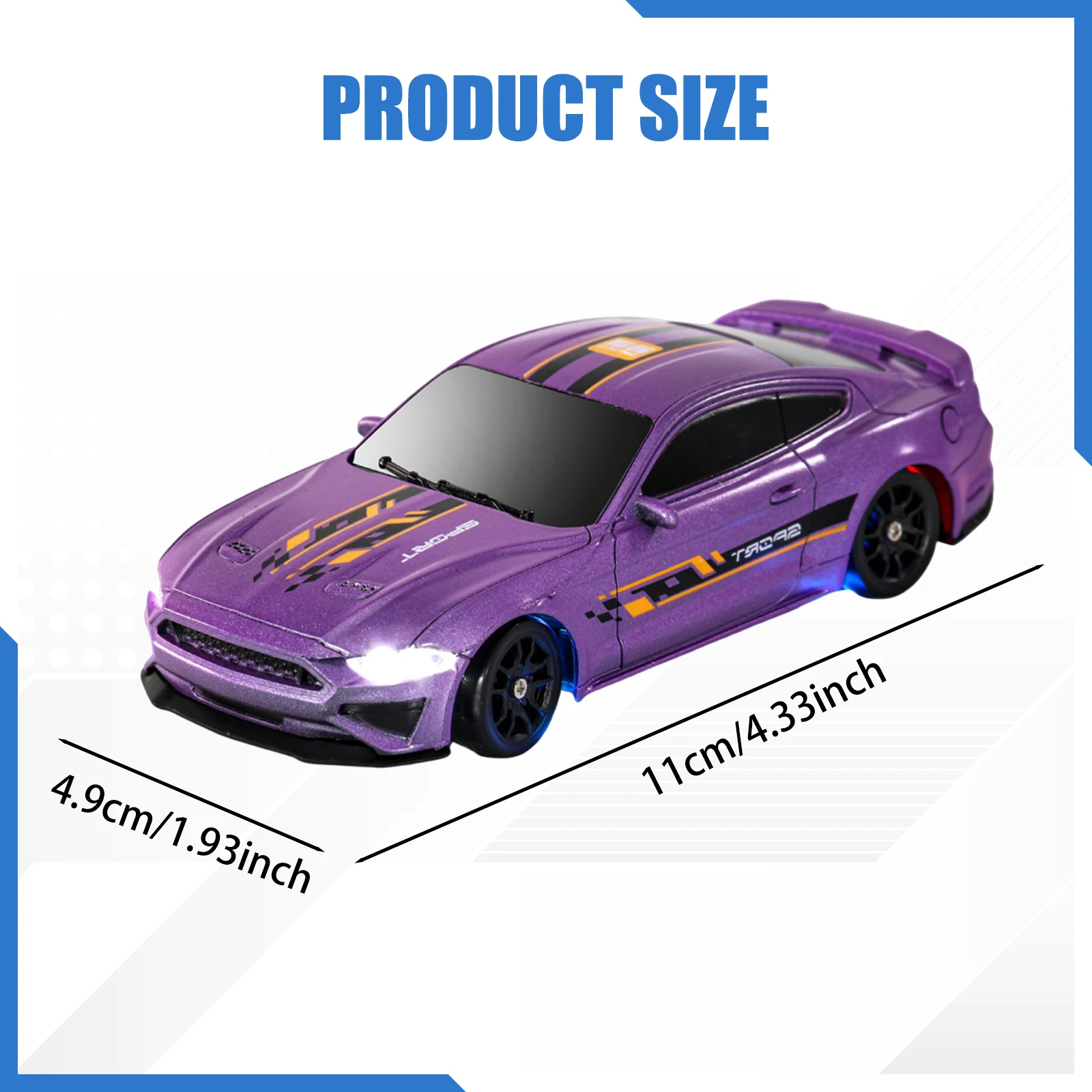 1/43 RC سرعة سيارة رياضية سباق دون الجيروسكوب الانجراف لعبة رياضية سيارة 4WD لعبة تعمل بالريموت الصغيرة نموذج سباق المهنية للأطفال الهدايا