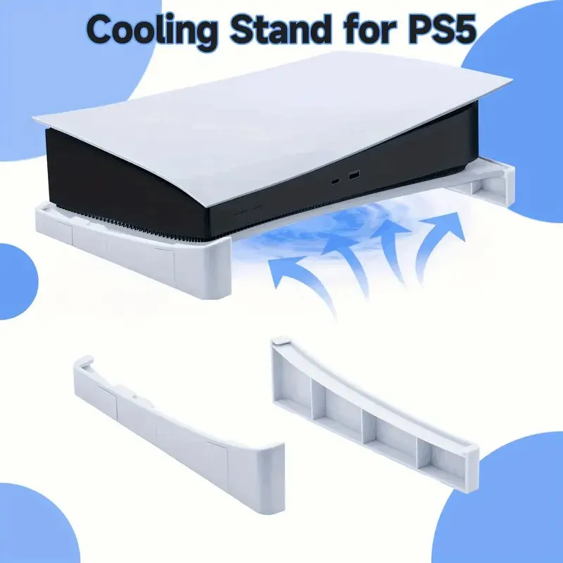 Horizontal Stand for PS5, Base Stand Accessories Compatible with Playstation 5 Disc & Digital Editions