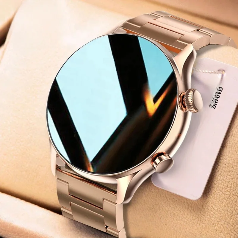 Nowy smartwatch damski 2026 z ekranem AMOLED HD, funkcją Always On Display, połączeniami Bluetooth, wodoodpornością IP68, GPS, inteligentny zegarek męski kompatybilny z Androidem i iOS. — zdjęcie 2