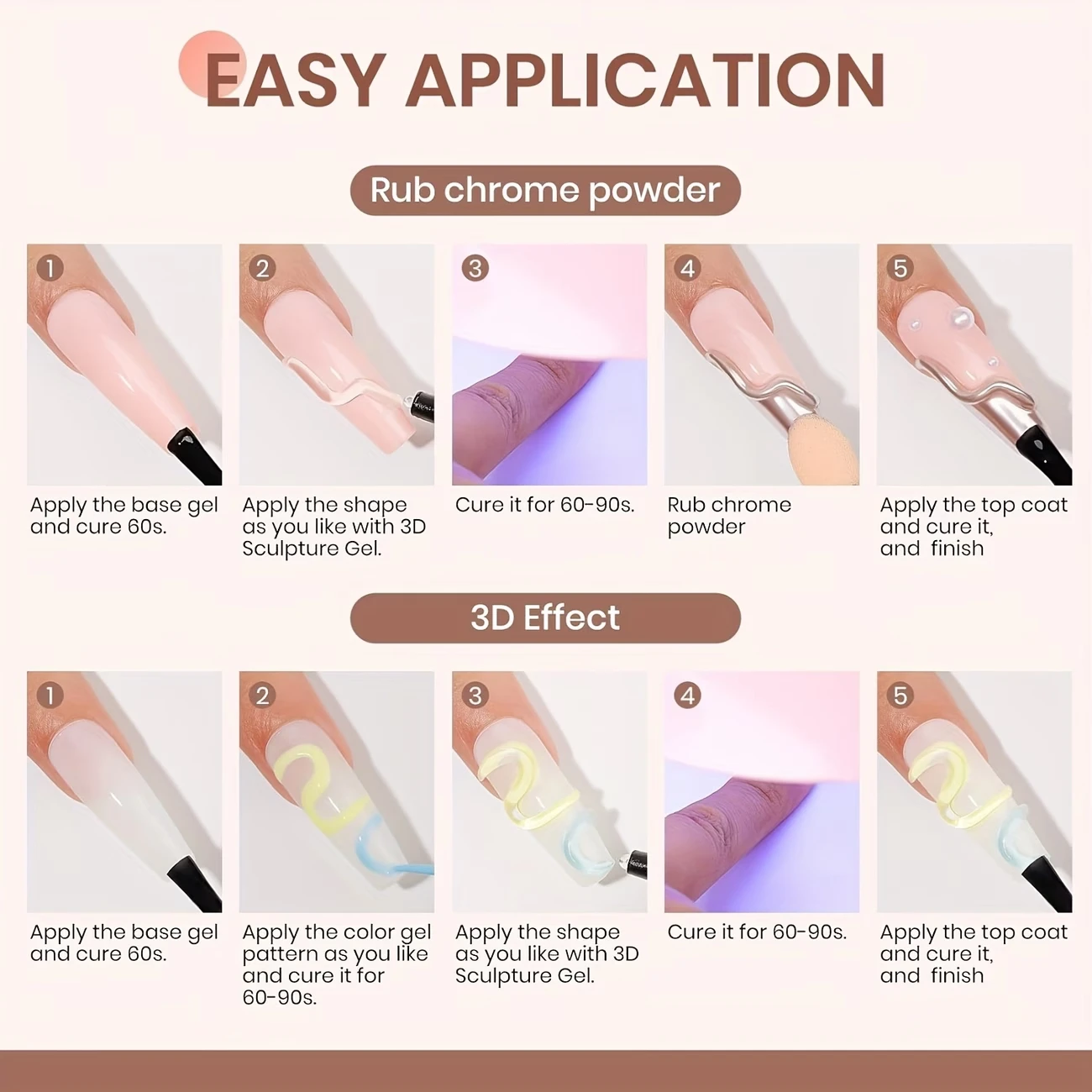 3D Gel - Nail Art Modeling Gel, Suitable for Nail Design Autumn And Winter DIY Nail Art for Painting, Molding, Sculpting And view 6