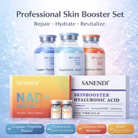 Sanendi NAD+ - Set de Cuidado Facial Coreano con Suero de ADN de Salmón, Péptidos de Cobre, Esencia de Ácido Hialurónico, Hidratante y Revitalizante para la Piel