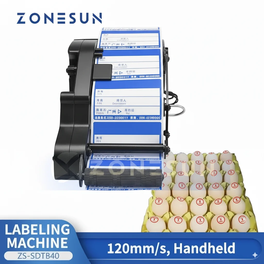 

ZONESUN ZS-SDTB40 Handheld Electric Label Applicator for Supermarket Food & Vegetable Packaging