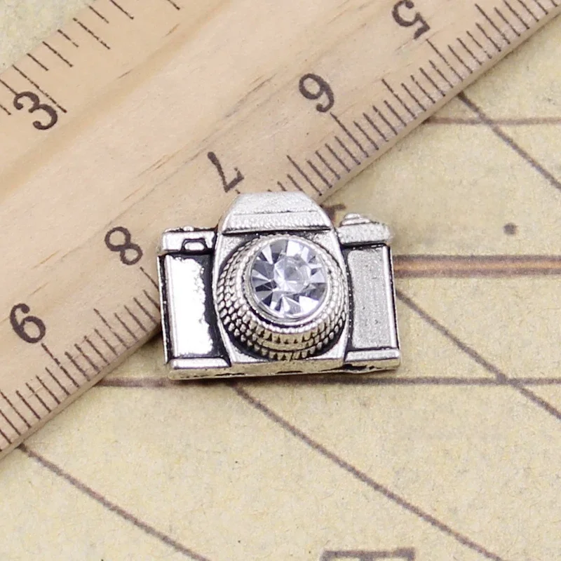 10 sztuk Charms aparat 20x16mm tybetański srebrny kolor wisiorki antyczna biżuteria Making DIY Handmade Craft wisiorek z brązu — zdjęcie 2