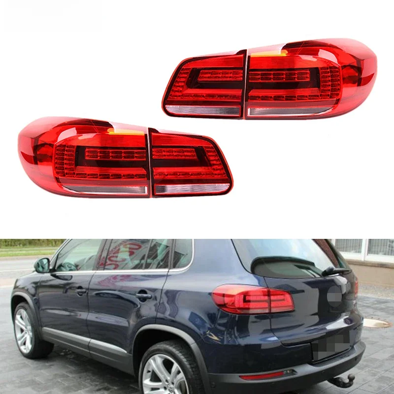 1Set Led Achterbumper Achterlicht Rem Waarschuwingslampje Voor Vw Tiguan 2013 2014 2015 2016 Achterlicht Montage Auto-onderdelen - afbeelding 2