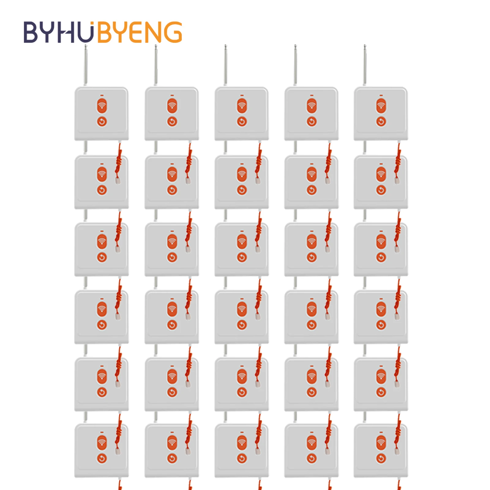 BYHUBYENG 30Pcs Wireless Calling Button with Drawcord for Nursing Room Hospital Hotel Restaurant