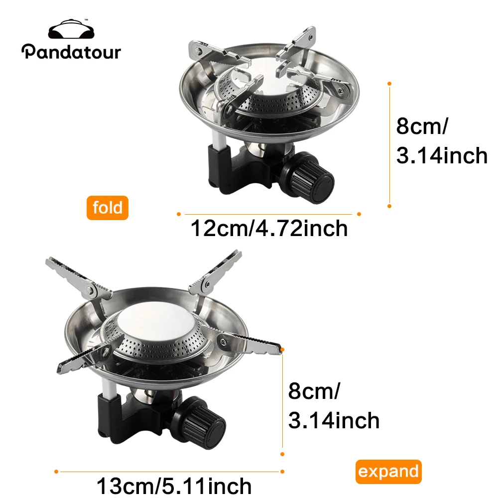 2025New موقد للتخييم في الهواء الطلق للطي يندبروف الشواء نزهة الجدول موقد الفولاذ المقاوم للصدأ عالية الطاقة المحمولة المشي لمسافات طويلة موقد غاز #6