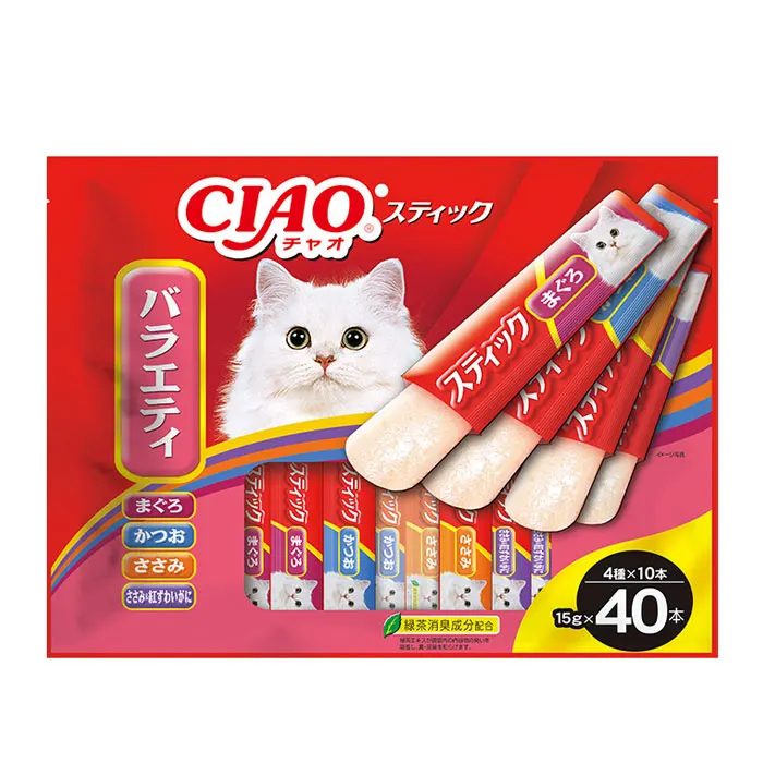 INABA CIAO Churu stick 14g x 40P variety cat snack