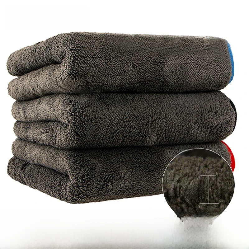 Ręcznik do mycia samochodu 1200GSM Ręcznik z mikrofibry Szmatka z mikrofibry do czyszczenia samochodu Narzędzie do suszenia Akcesoria do mycia kuchni — zdjęcie 2