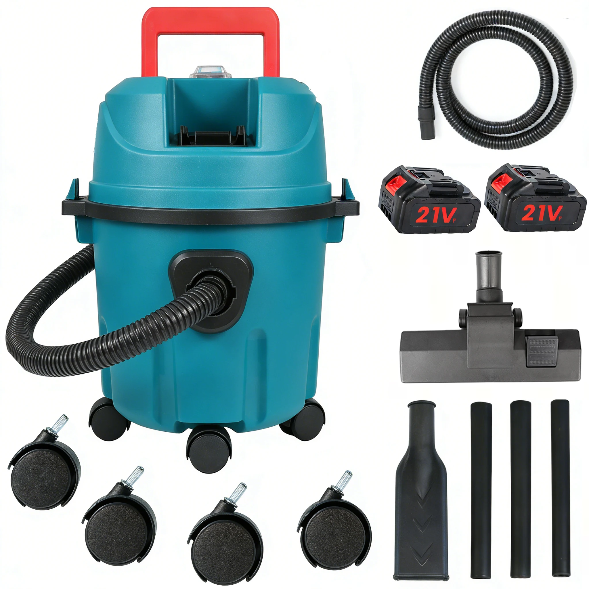 10L Wet Dry Vacuum Cleaner Bucket Type Portable Dust Collector for Home Car Multi-Purpose Electric Cleaning Tool